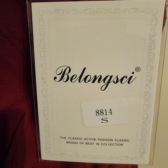 NEW Belongsci Sexy V-Neck Wide Leg Jumper Jumpsuit with Belt Women's Size S - Picture 8 of 9